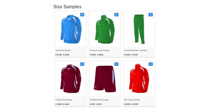 Size Samples | Try on items for size | Zapkam