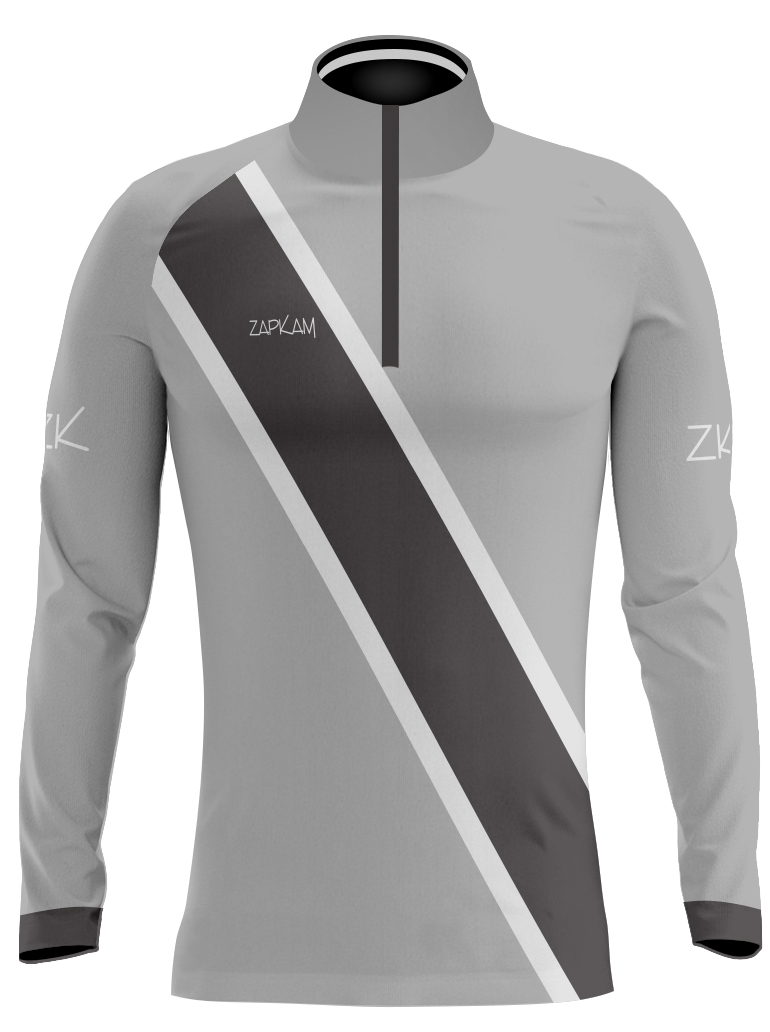 Diagonal Stripes Sublimated Quarter Zip Training Tops