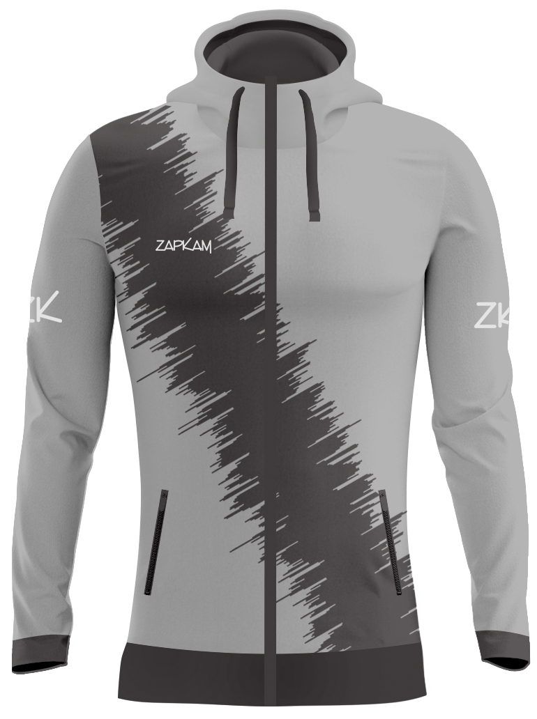 Diagonal Striped Sublimated Full Zip Hoodies